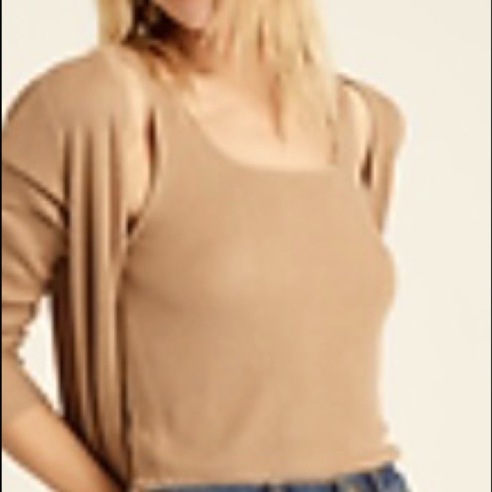 Banana Republic sweater tank with silk